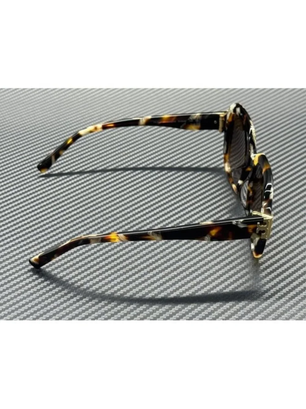 New Tory Burch Women Dark Wavy Tortoise Sunglasses -20-140